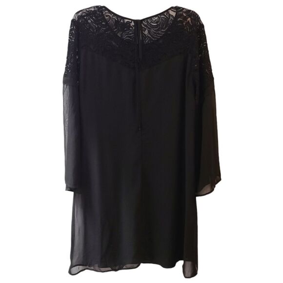 Luxology Black Lace Swing Dress - Picture 2 of 11